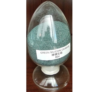 Green silicon carbide powder